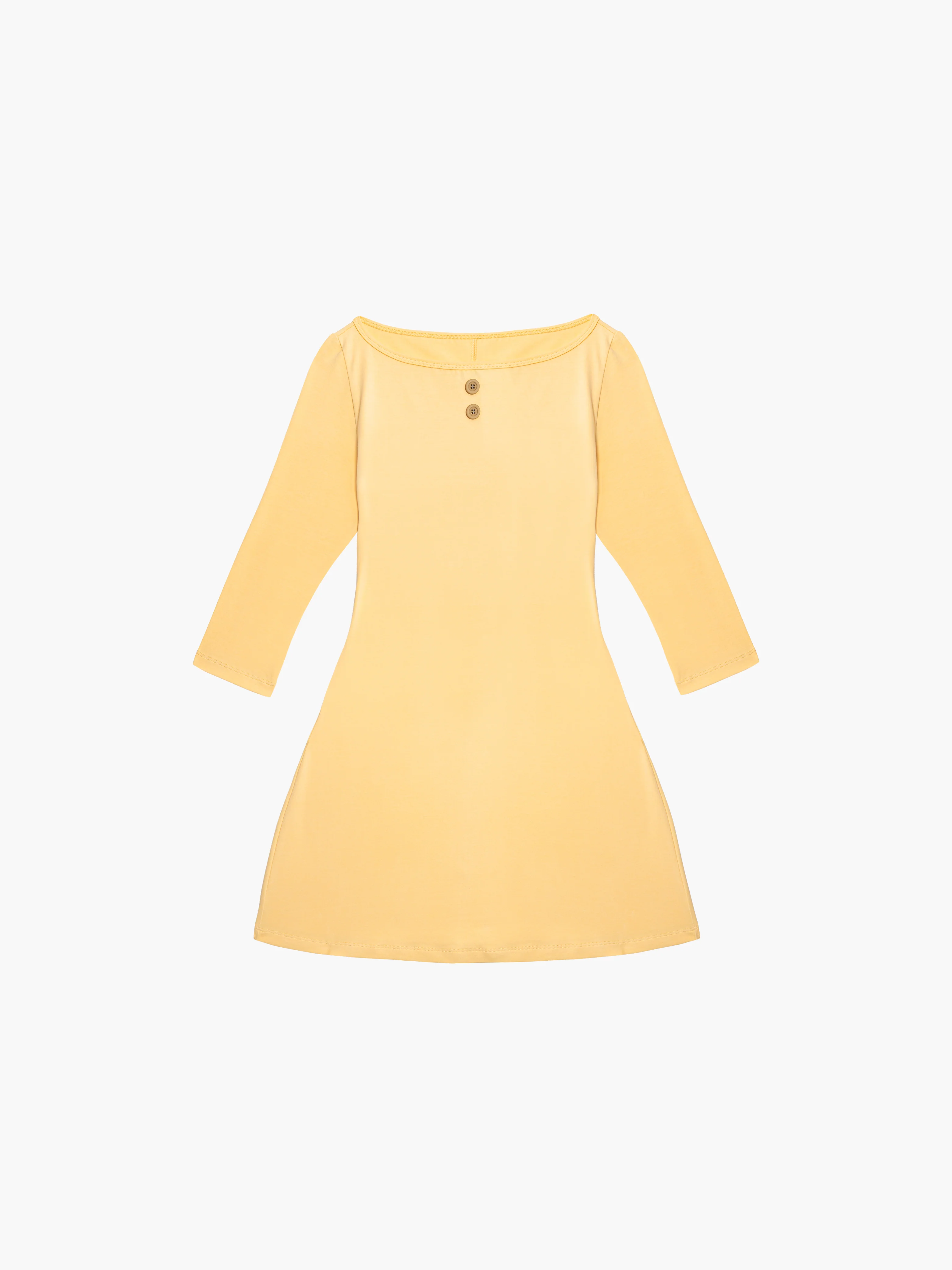 3/4 Sleeve Boat Neck Dress - Webnetwoks