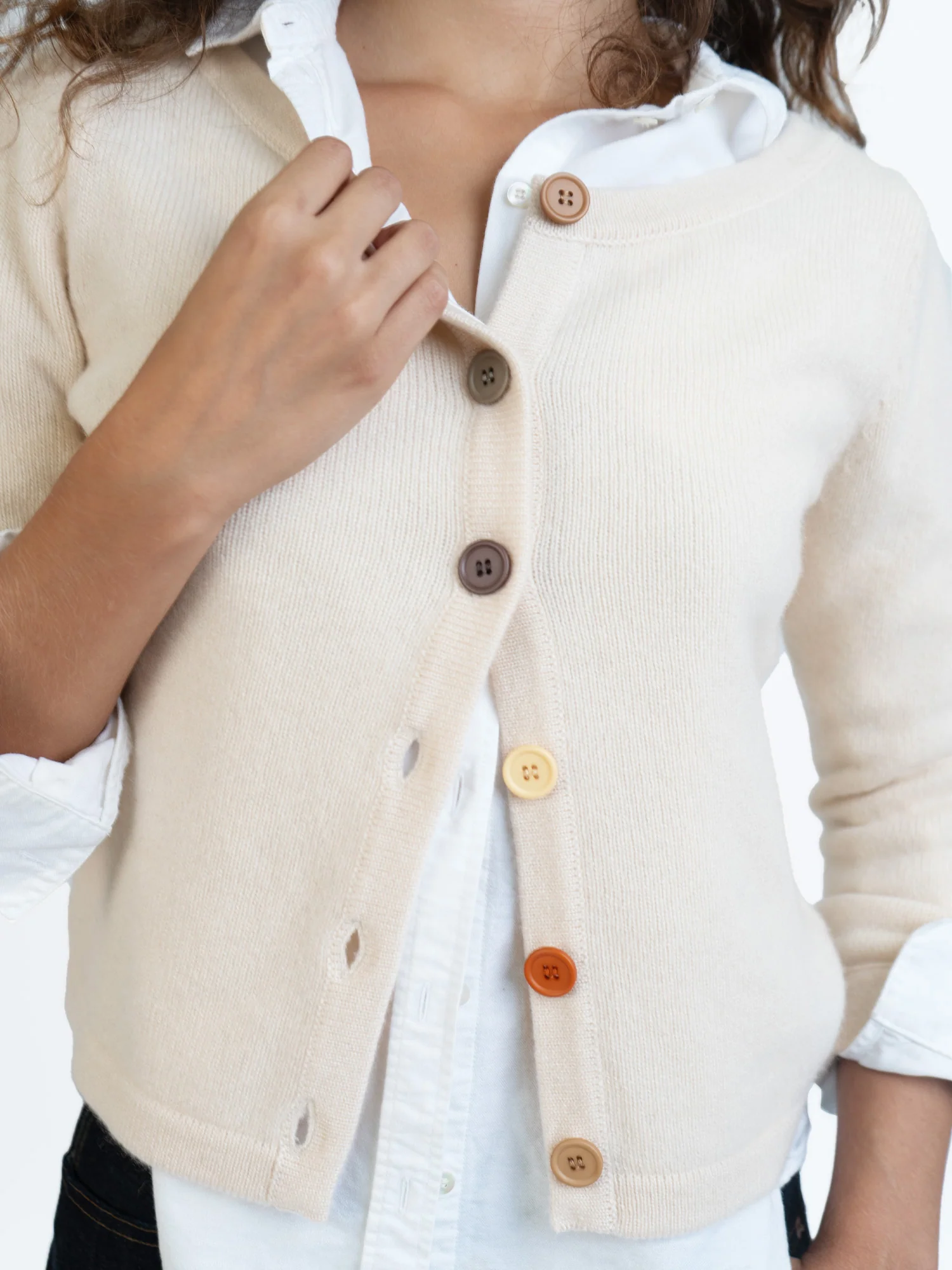 3/4 Sleeve Cashmere Cardigan - Webnetwoks