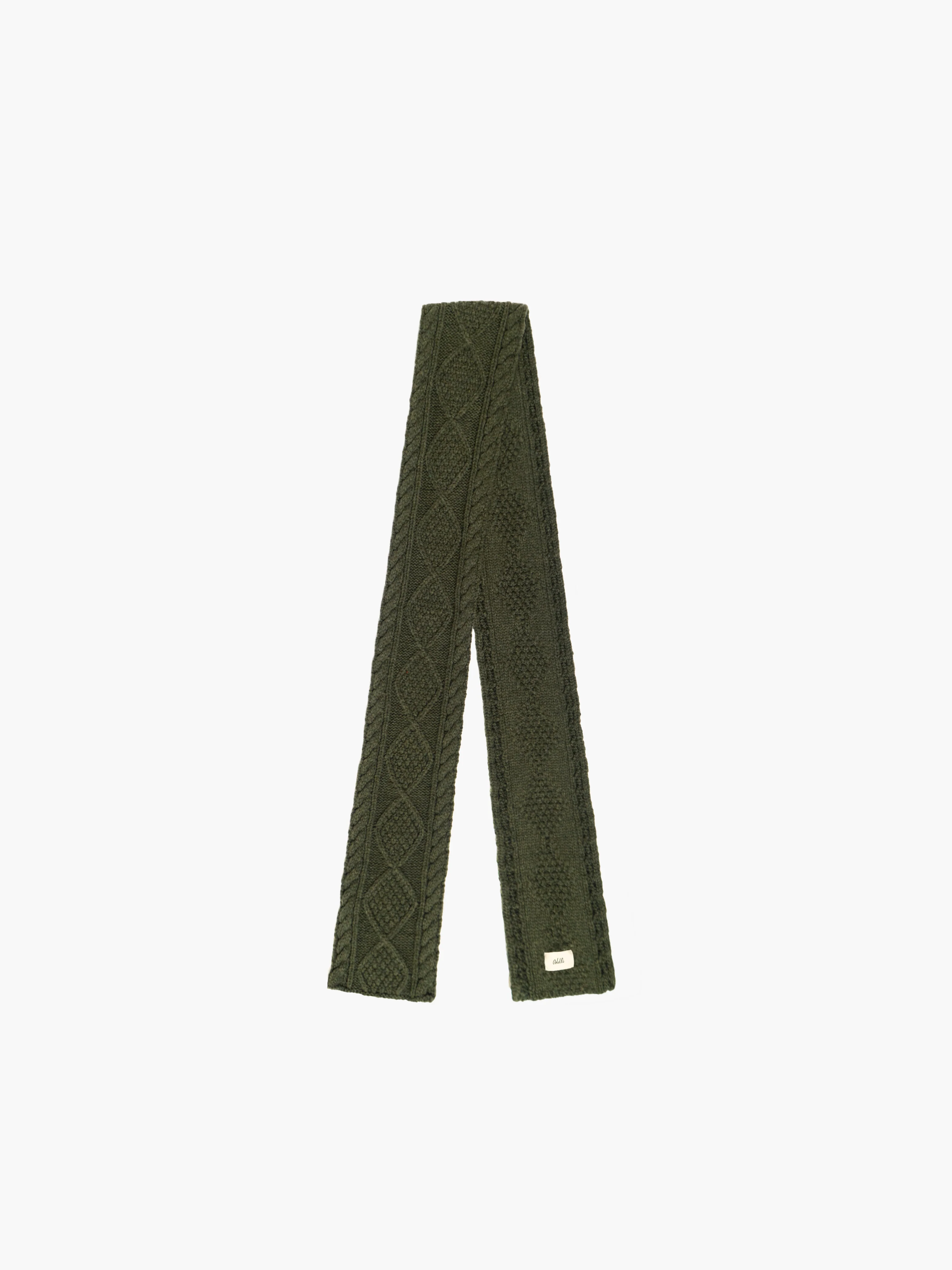 Cable Knit Skinny Scarf - Webnetwoks