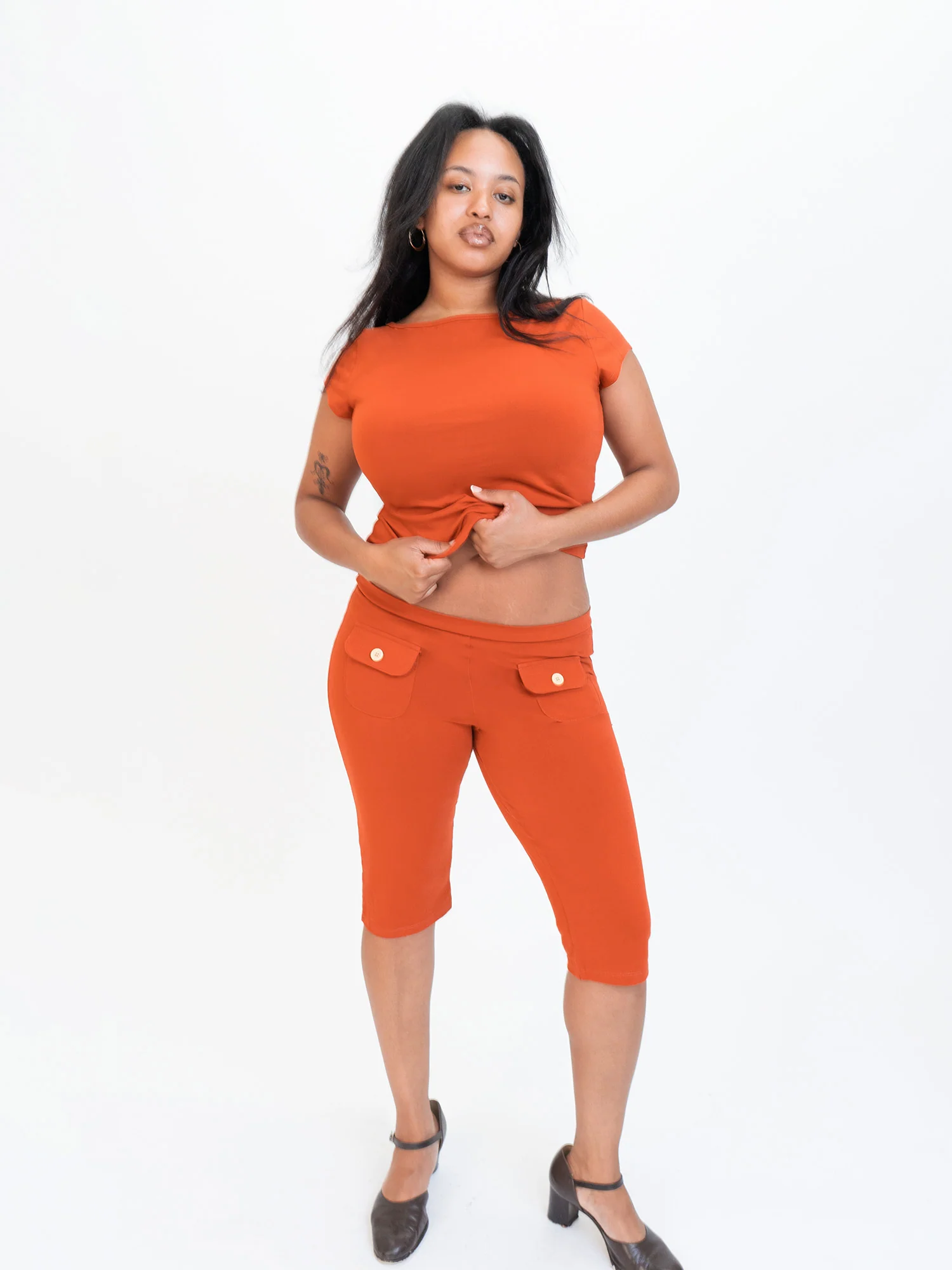 Button Capris - Webnetwoks