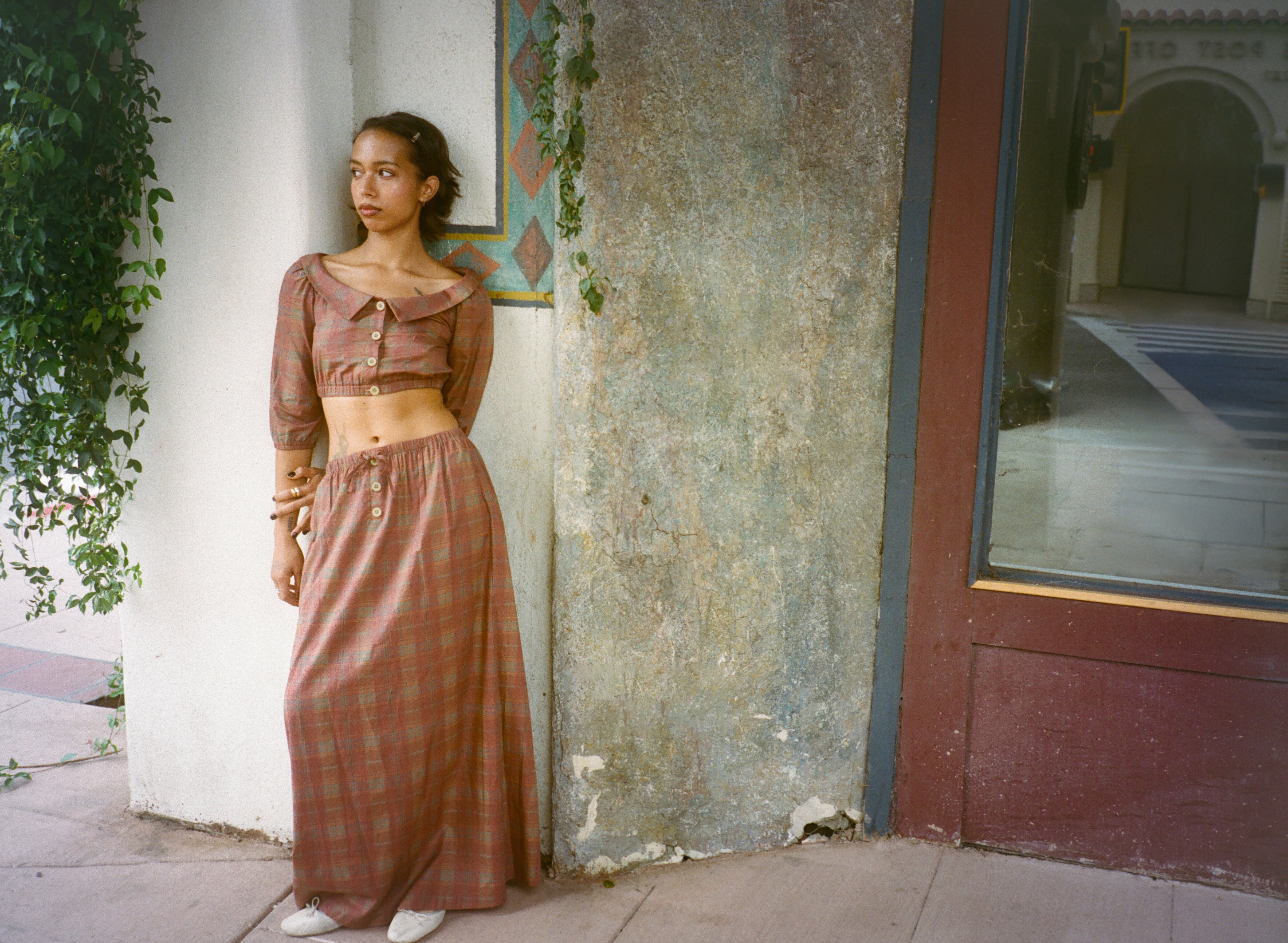 Plaid Maxi Skirt - Webnetwoks