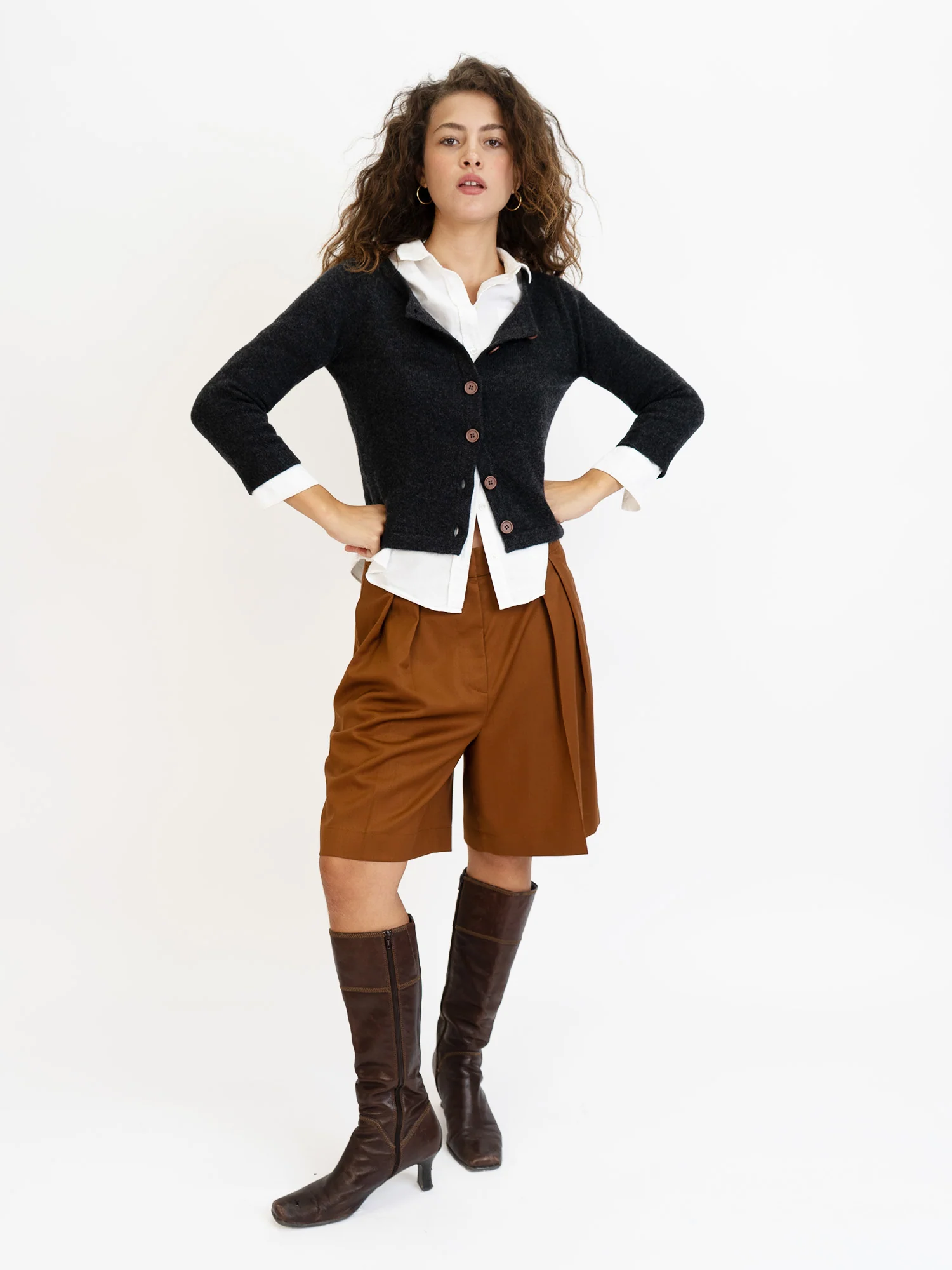 3/4 Sleeve Cashmere Cardigan - Webnetwoks