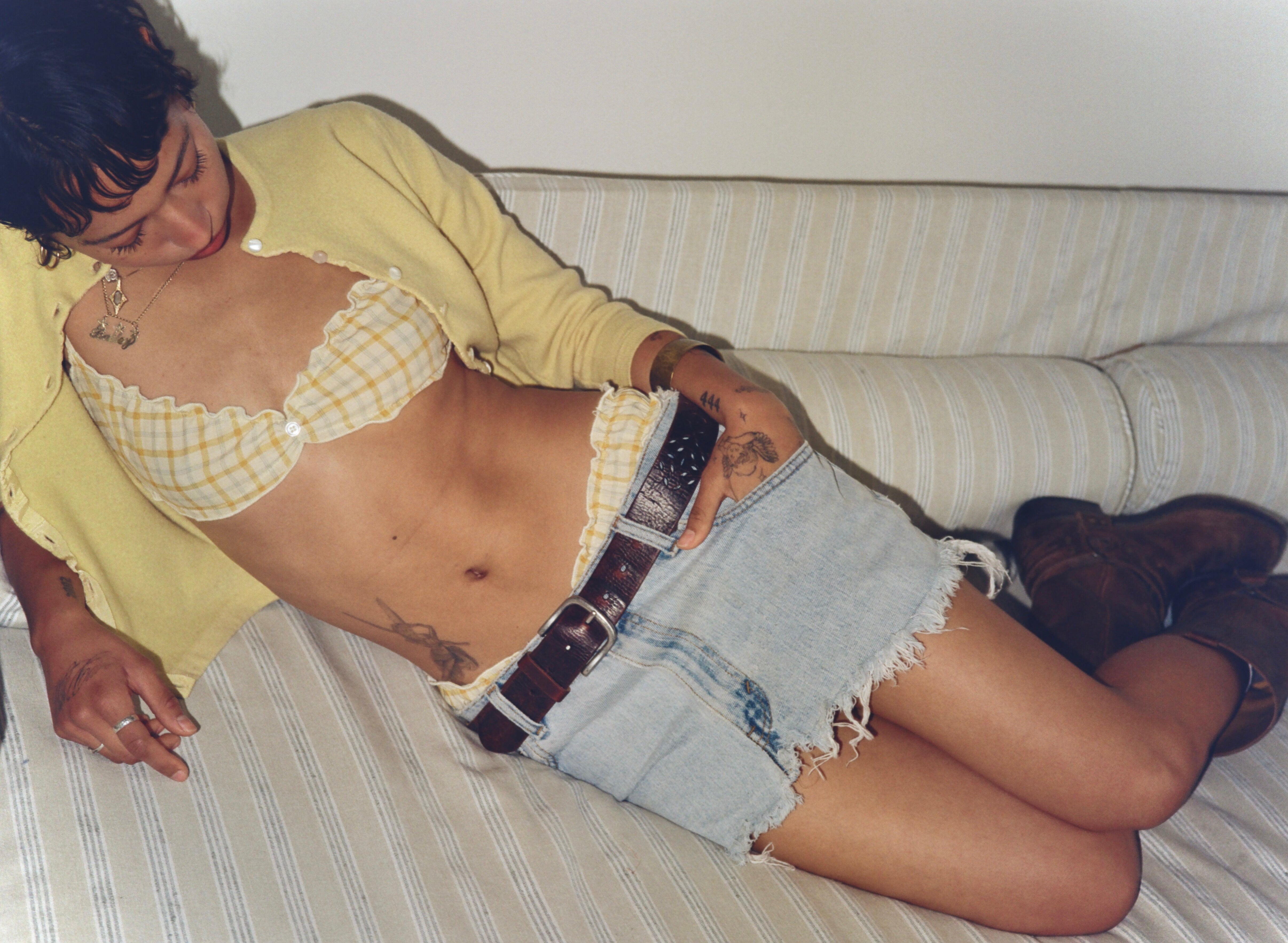 Webnetwoks Plaid Bralette - Webnetwoks