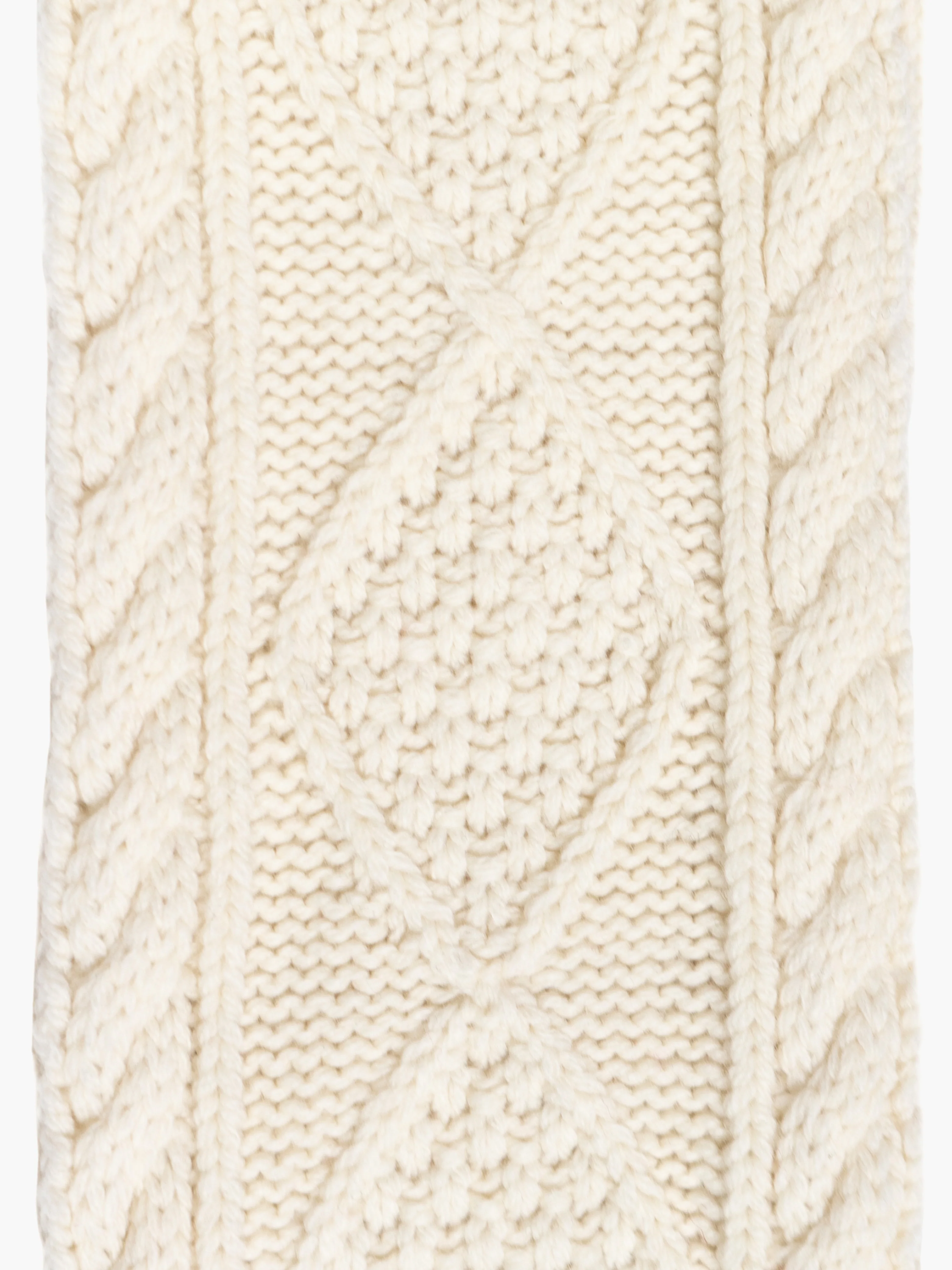 Cable Knit Skinny Scarf - Webnetwoks