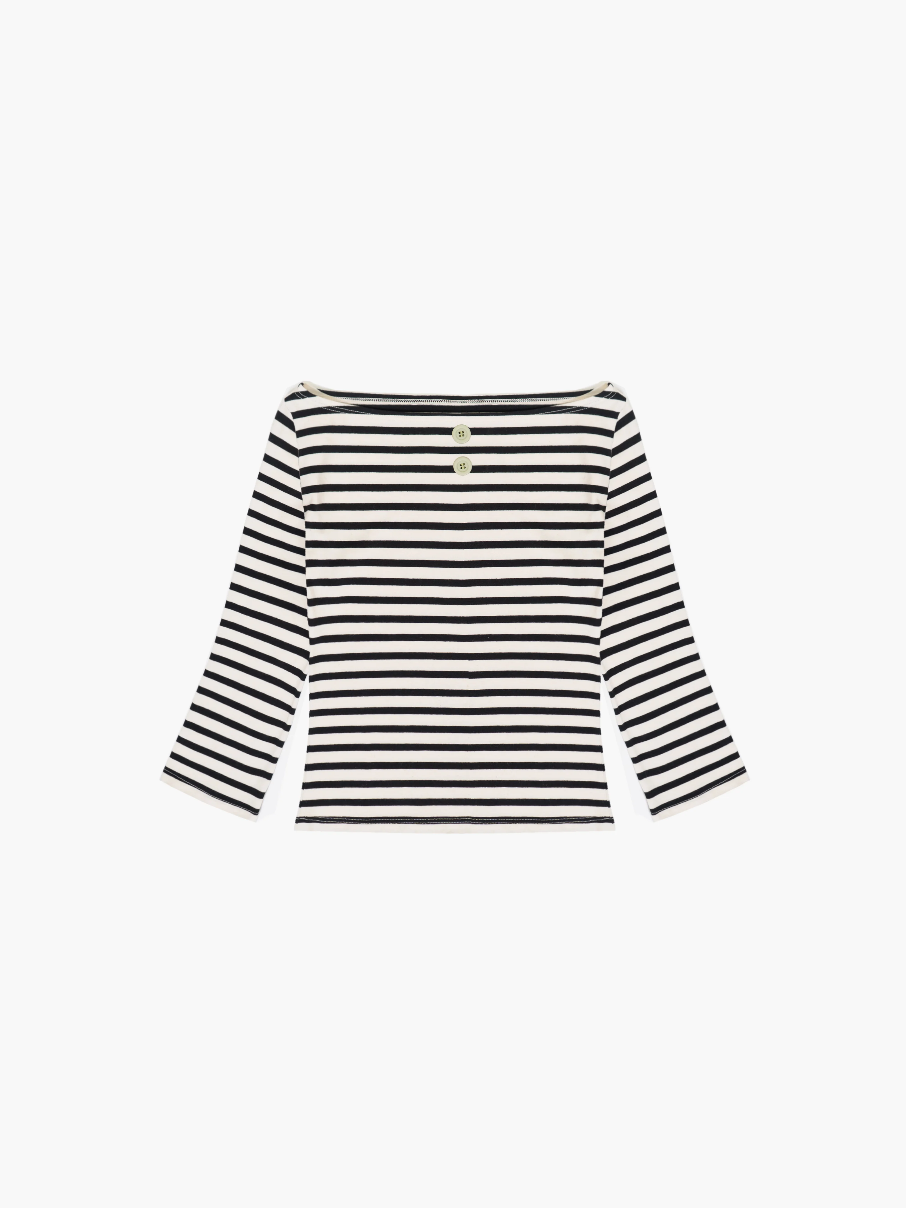 3/4 Sleeve Boat Neck Top - Webnetwoks