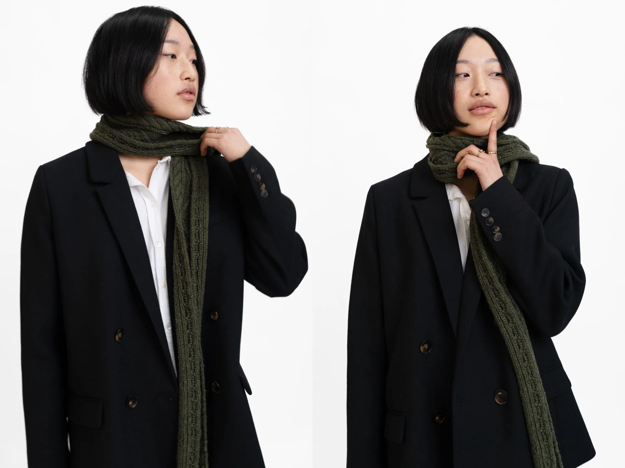 Cable Knit Skinny Scarf - Webnetwoks