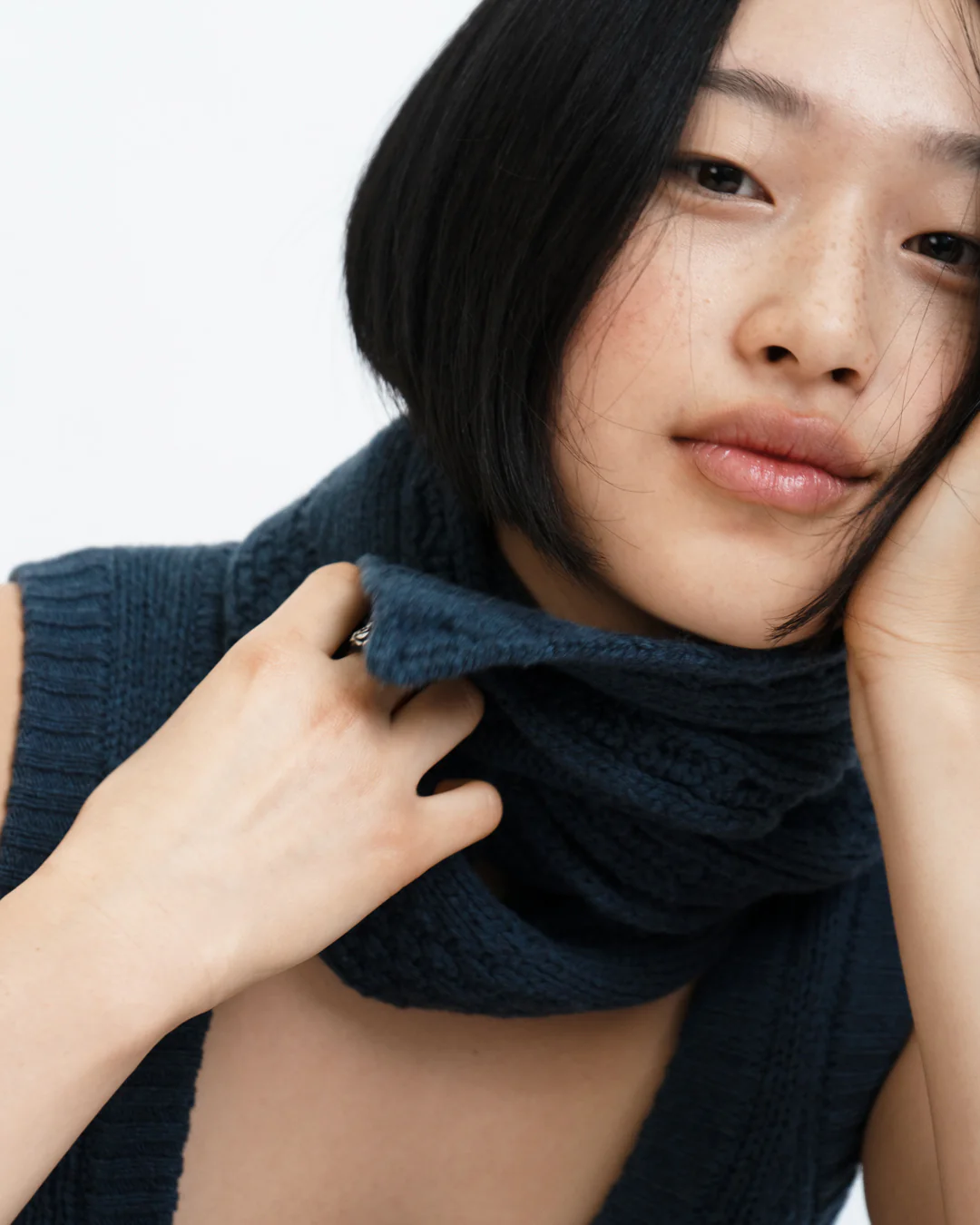 Cable Knit Skinny Scarf - Webnetwoks