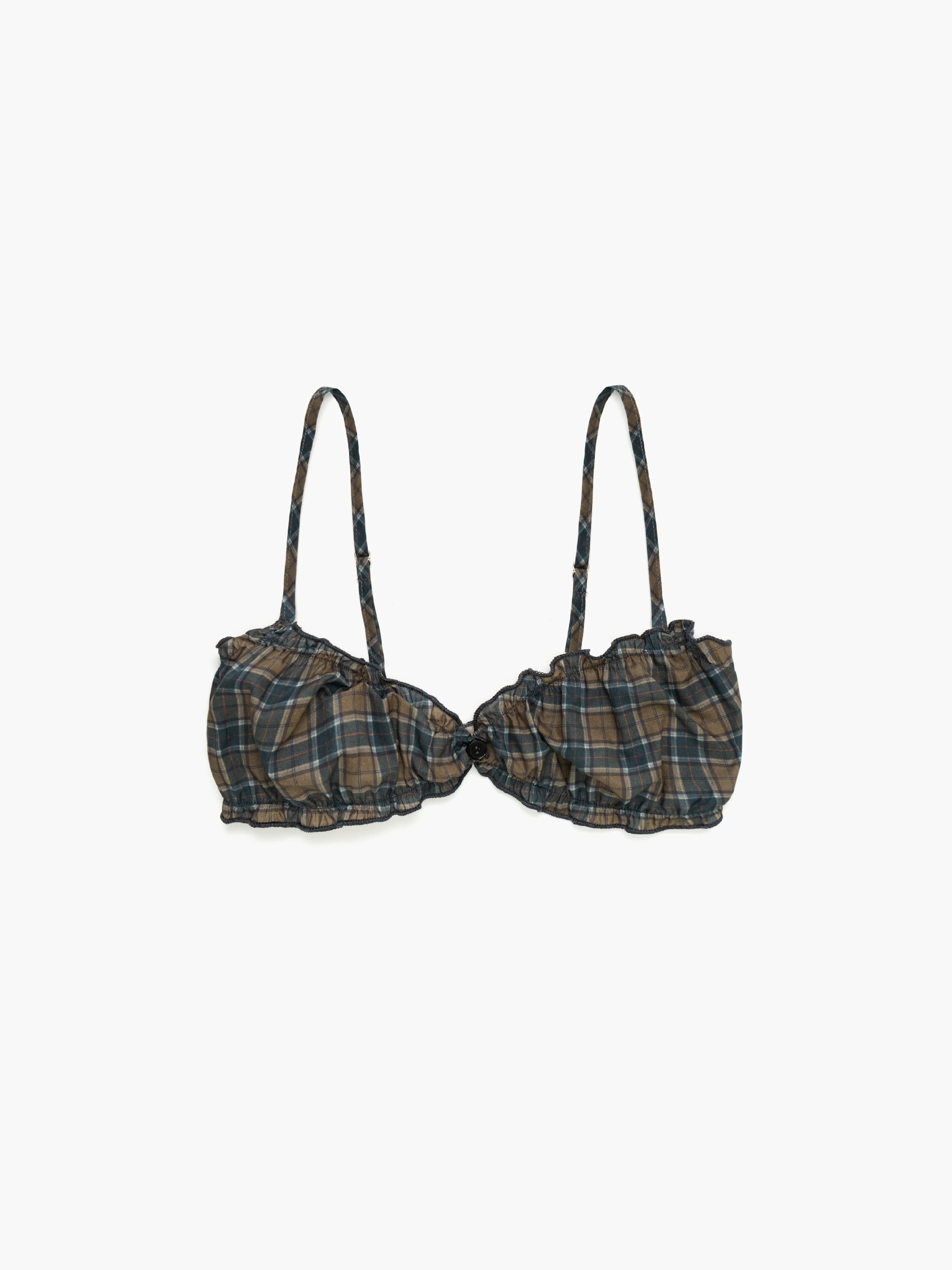 Webnetwoks Plaid Bralette - Webnetwoks