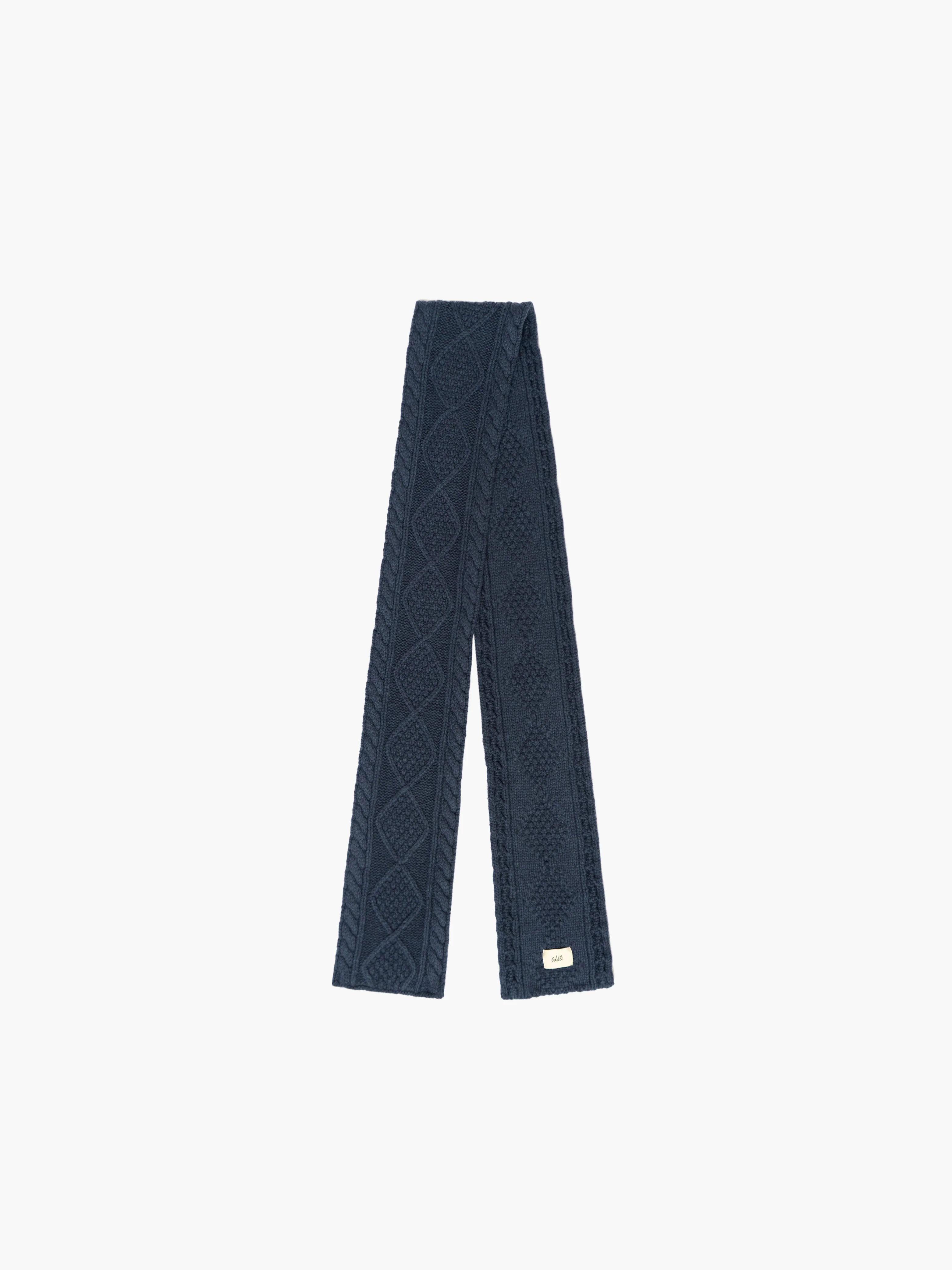 Cable Knit Skinny Scarf - Webnetwoks