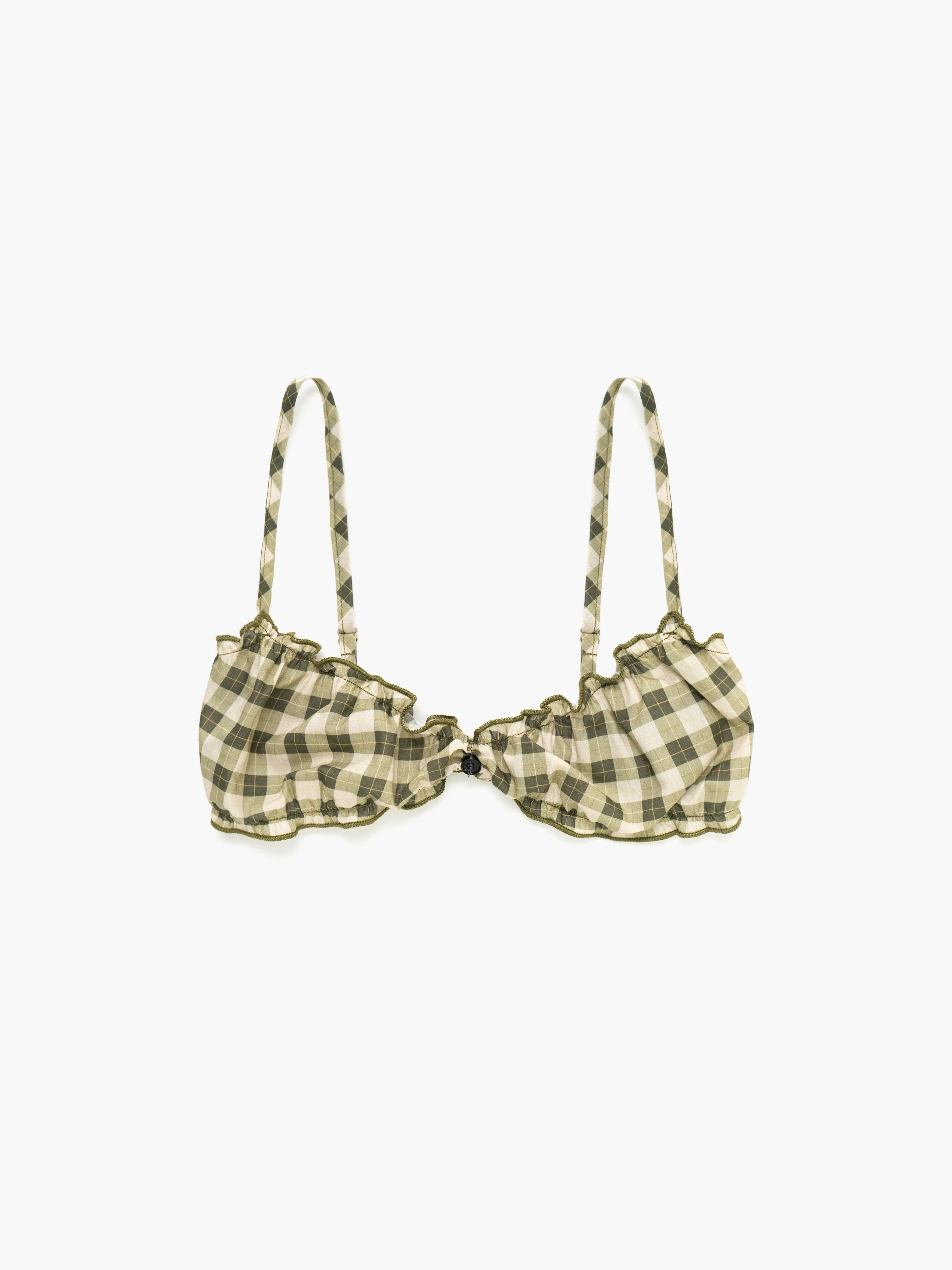 Webnetwoks Plaid Bralette - Webnetwoks