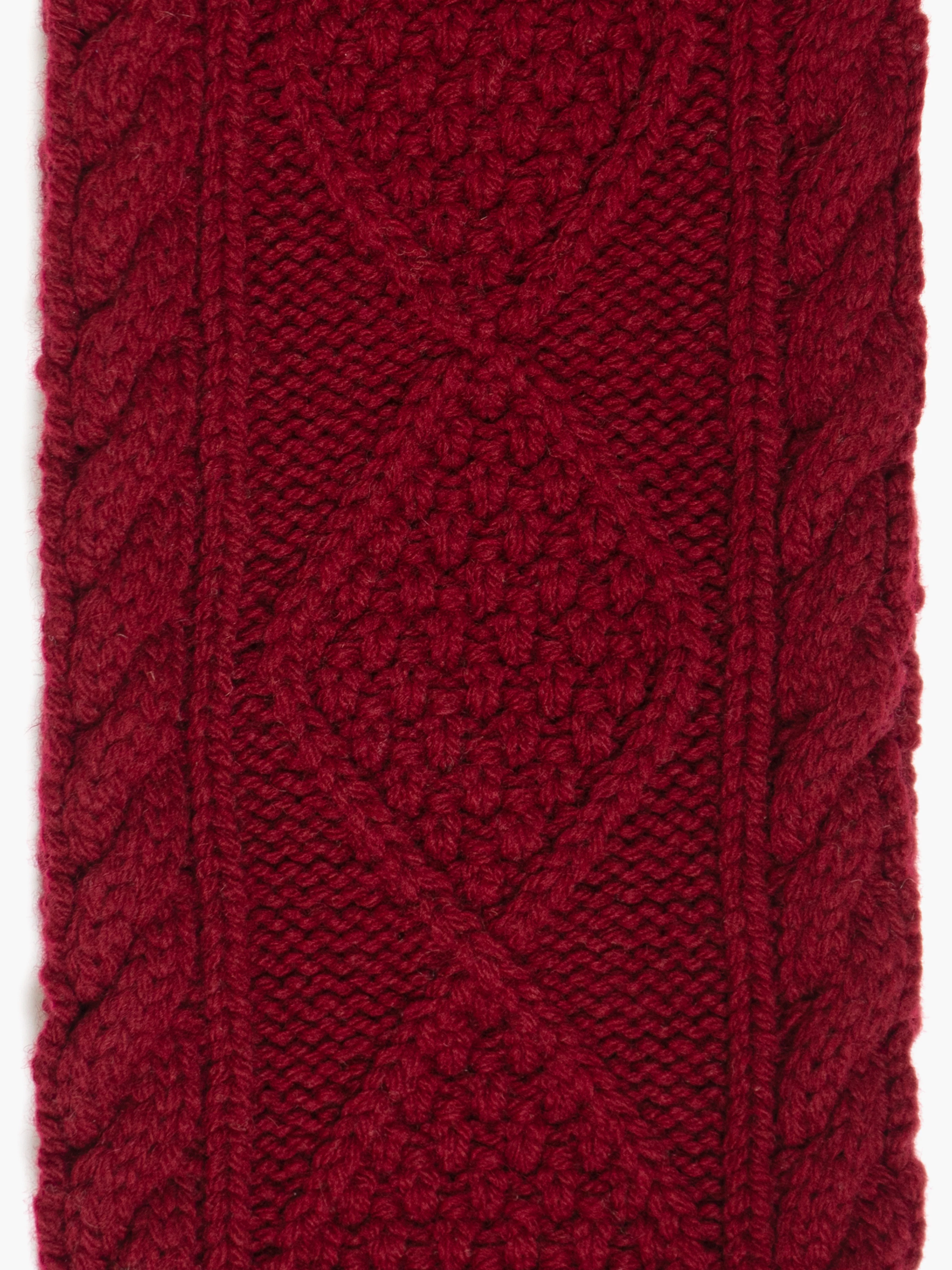 Cable Knit Skinny Scarf - Webnetwoks