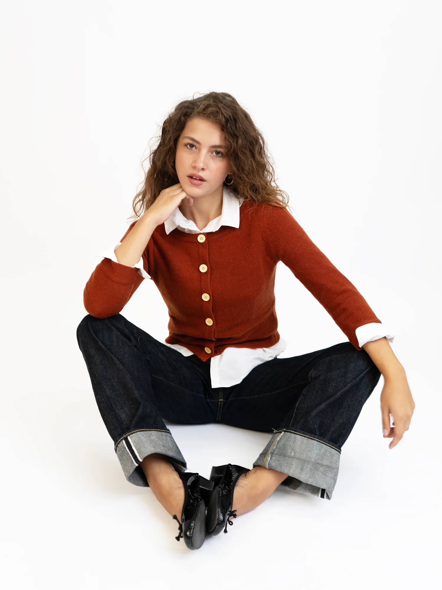 3/4 Sleeve Cashmere Cardigan - Webnetwoks